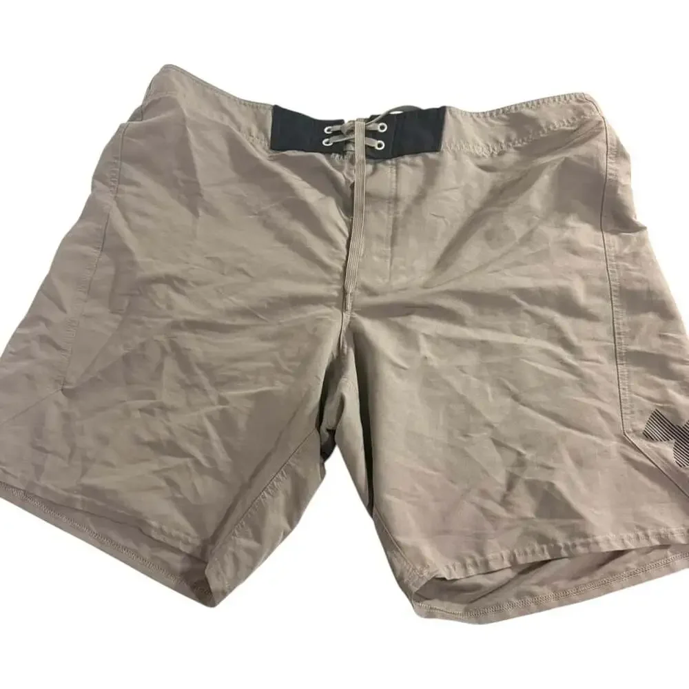 Under Armour HeatGear Loose Fit Board Shorts Size 42 Grey sku73